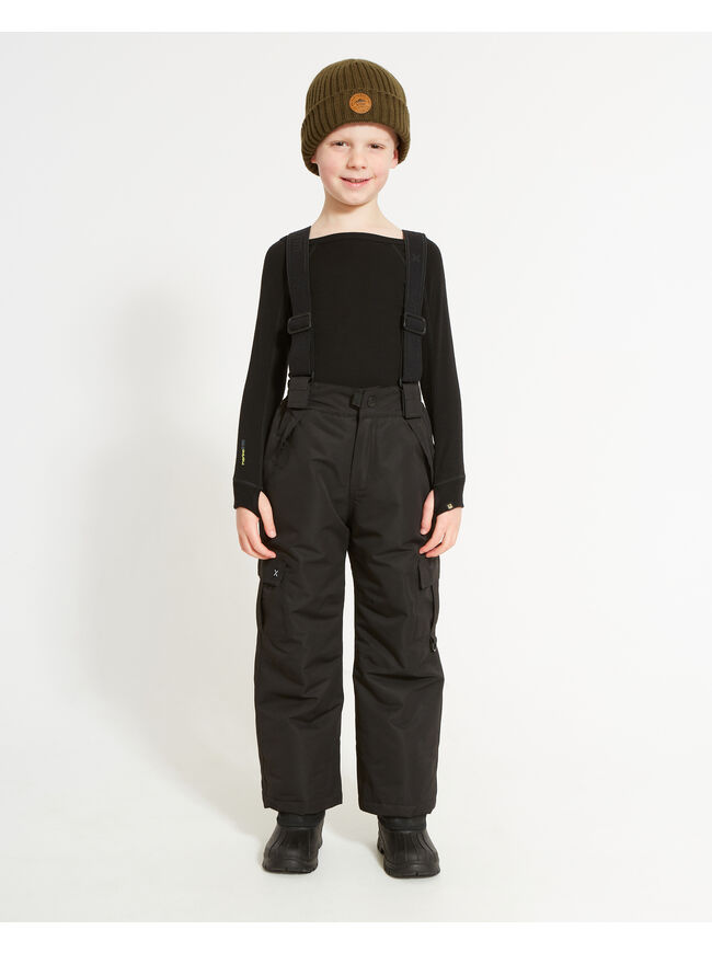 XTM] オーバーオール キッズスノーパンツ BLK 14 Amazon.co.jp 売れ筋